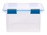Sterilite Clear Storage Box with Gasketed Lid, 30-L