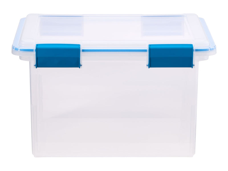 Sterilite Clear Storage Box with Gasketed Lid, 30-L P3