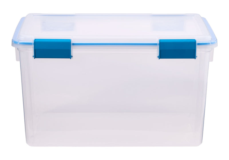 Sterilite Clear Storage Box with Gasketed Lid, 51-L W2