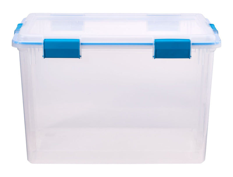 Sterilite Clear Storage Box with Gasketed Lid, 76-L F1