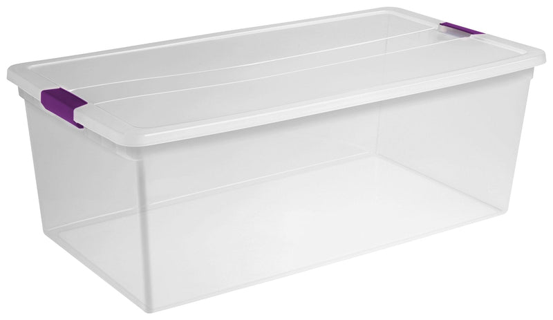 Sterilite ClearView Storage Box with Latched Lid, 104-L Z6