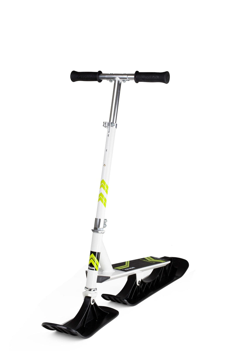 Stiga Snow Kick Free Kids' Winter Snow Ski Scooter with Height Adjustable Handle, Ages 7+ D4