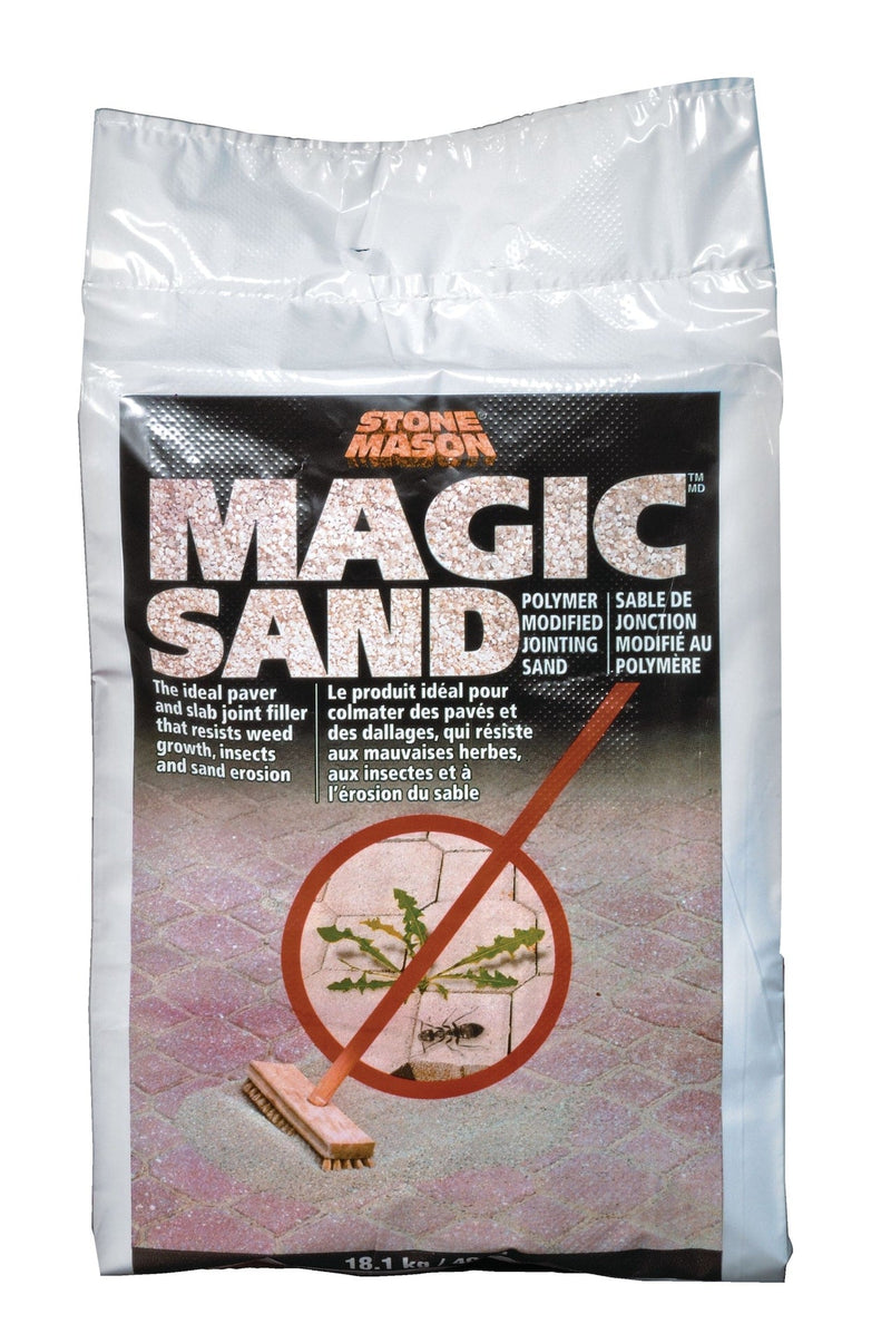 Stone Mason Magic Sand, Polymeric Paver Locking/Jointing Sand, Weed-Resistant, 18.1-kg J7