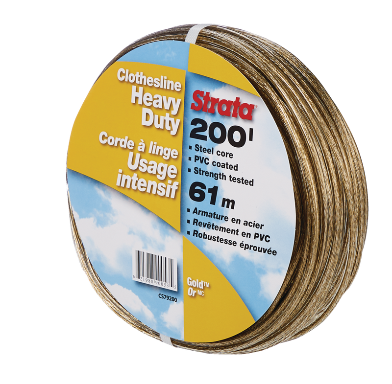 STRATA Gold Heavy Duty Clothesline, 200-ft Z8