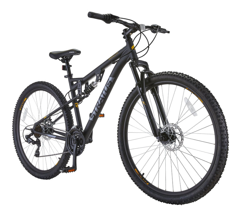 Stratus Parallax Dual-Suspension Mountain Bike, 29-in Wheel, Black I5