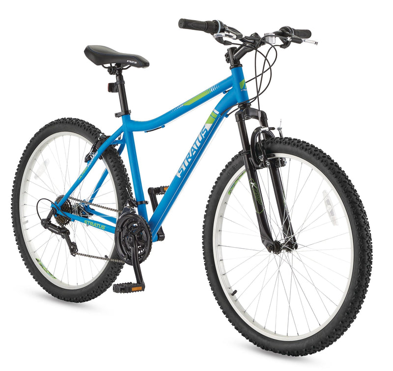 Stratus Phaser Hardtail Mountain Bike, 27.5-in Wheel, Blue T8