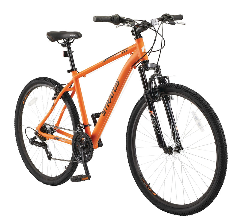Stratus Rockcliffe Hardtail Mountain Bike, 27.5-in Wheel, Orange R3