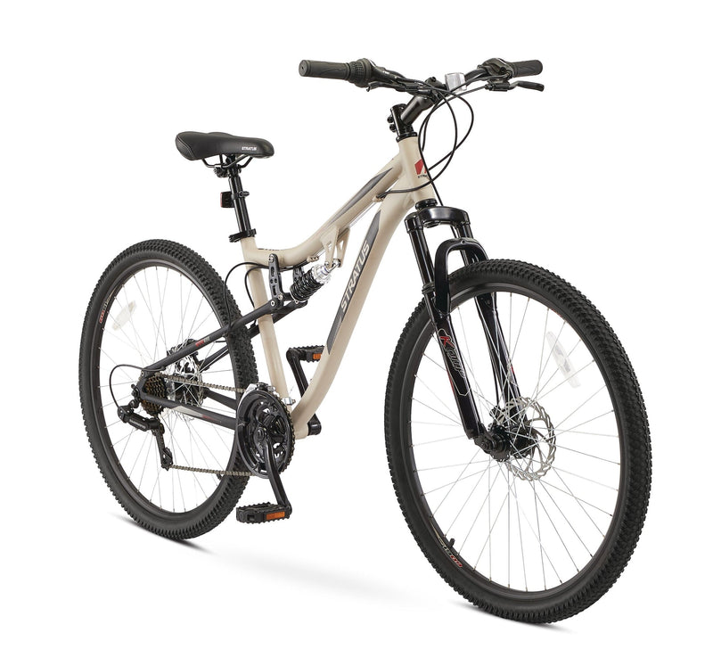 Stratus Striker Adult Bike, 21-Speed,, 17-in Aluminum Frame, 27.5-in, Beige Z5