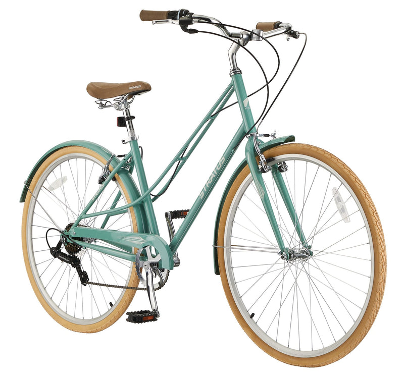 Stratus Trillium Adult Bike, 700C, 7-Speed Cruiser Bike, Green O6