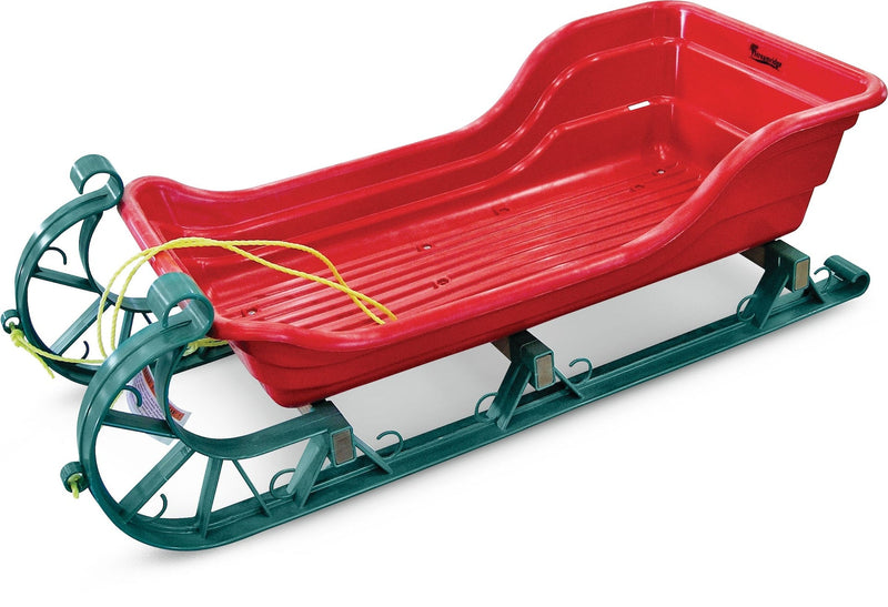 Streamridge Snow Cutter Baby & Toddler Lightweight Vintage Style Sleigh/Sled with Tow Rope X2