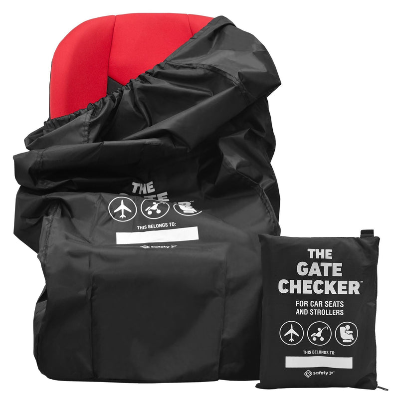 Stroller Gate Heavy-Duty Black Checker Travel Bag with Pouch W3