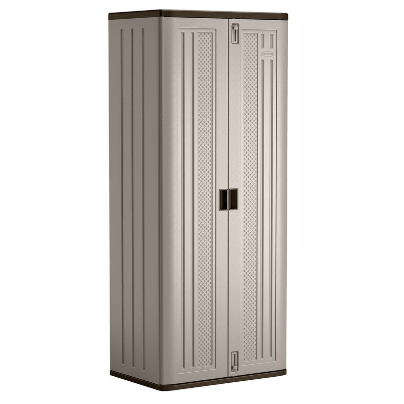 Suncast 19 cu-ft Tall 3-Shelf Resin Storage Cabinet D9