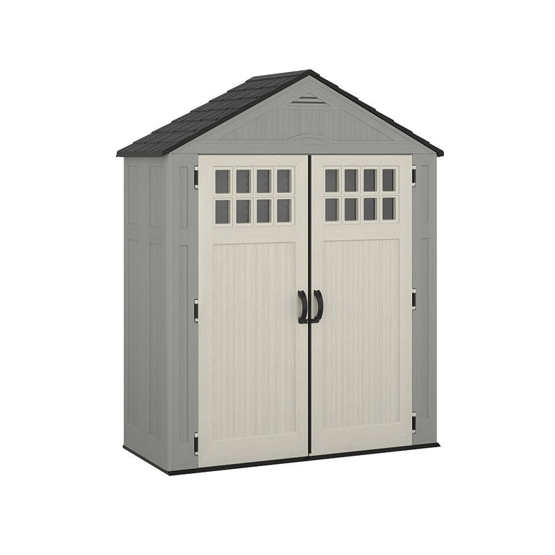 Suncast Everett 6x3-ft Dove Grey All-Weather Storage Shed F4