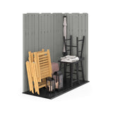 Suncast Everett 6x3-ft Dove Grey All-Weather Storage Shed