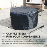 Sunjoy Hexagonal Low Smoke Stainless Steel Fire Pit, 26-in