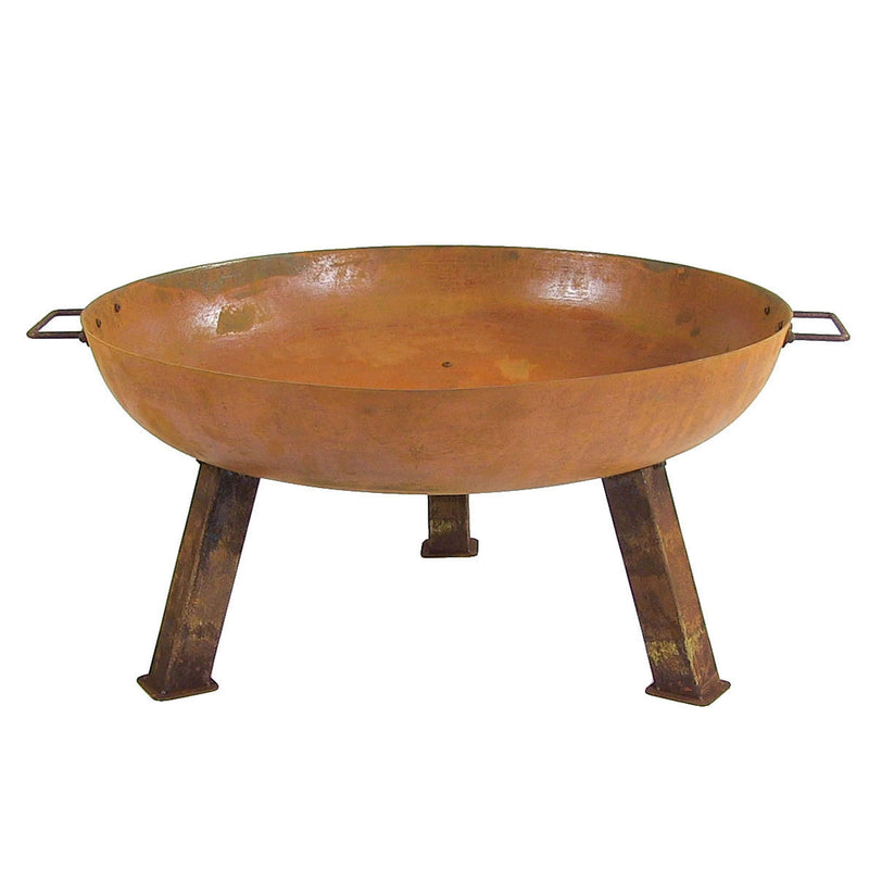 Sunnydaze Decor Rustic Cast Iron Fire Bowl, 30-in T8