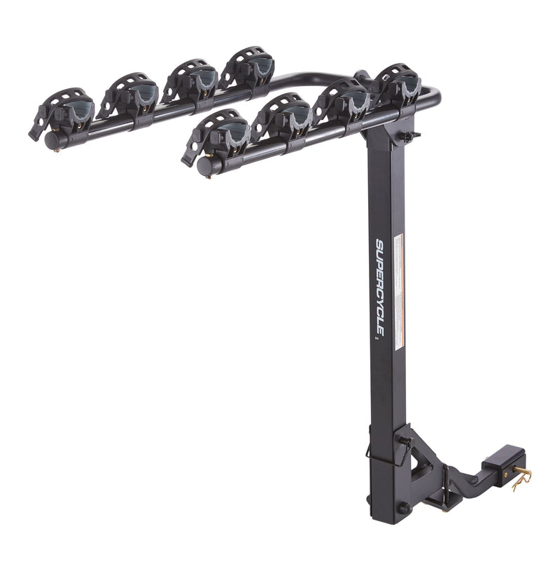 Supercycle Dual Arm Hitch Mounted Hanging Bike Carrier, 4-Bikes P2