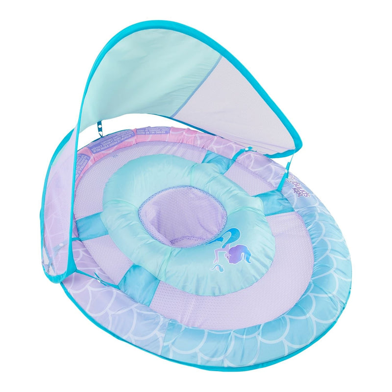 Swimways Baby Spring Pool/Water Float with Removable Sun Canopy, Mermaid Design, Ages 9-24m R0