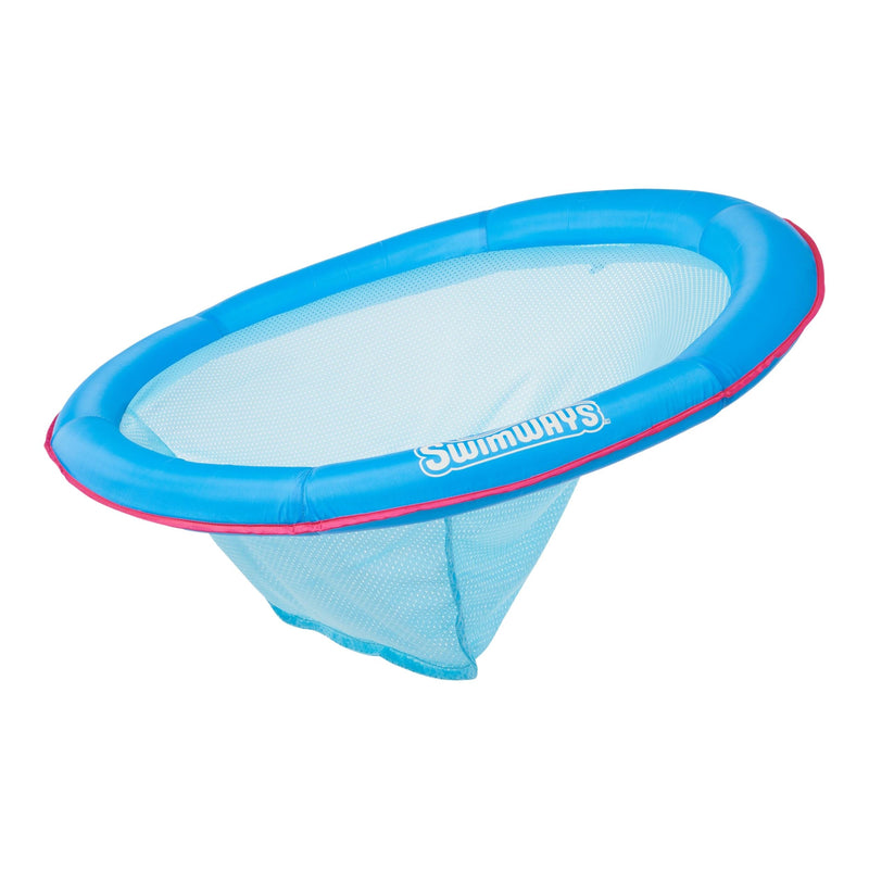 Swimways Spring Float Papasan Round Pool Lounger, Blue K3