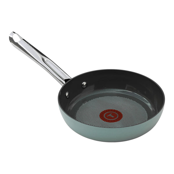 T-fal Ceramic Inspire, Non stick Frying Pan, Oven Safe, Thermo-Spot Heat Indicator, 8-in, Mint H7