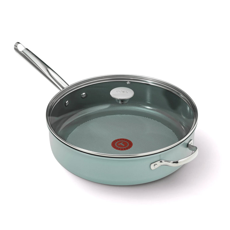 T-fal Inspire Ceramic Non-Stick 5qt Jumbo Cooker, Mint I4