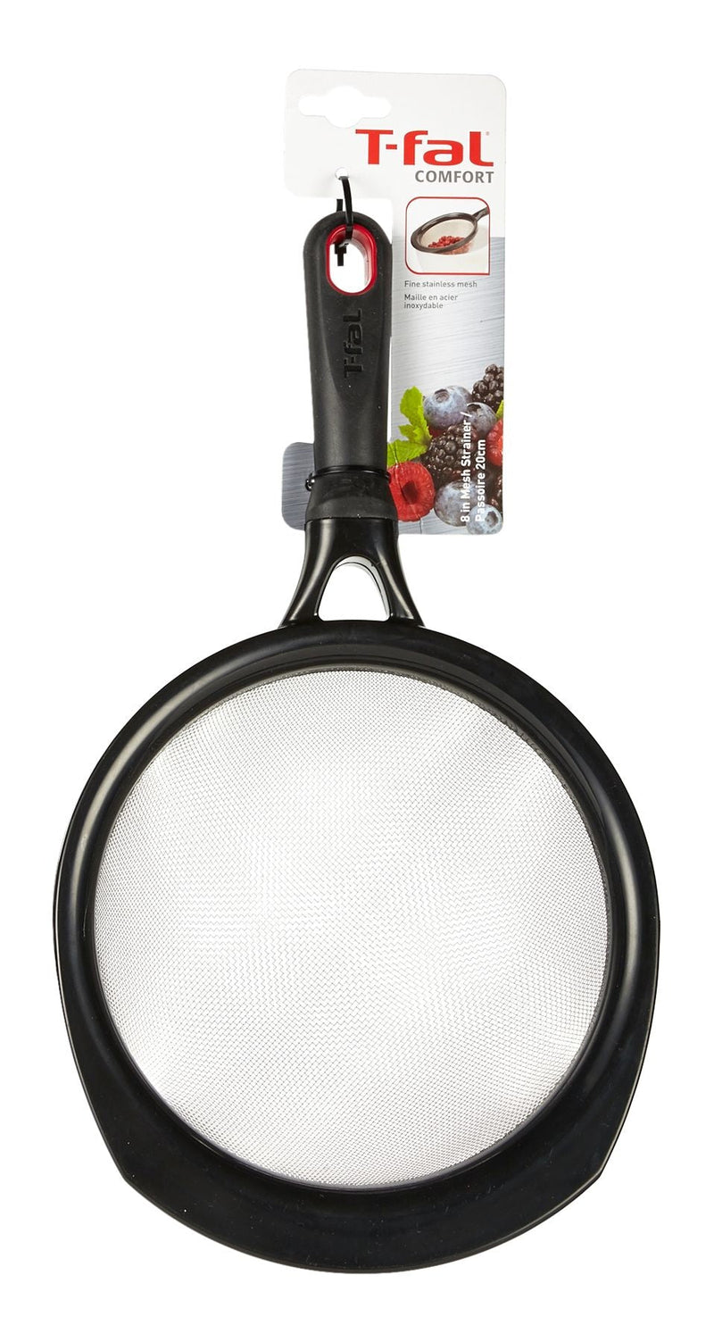 T-fal Plastic Strainer with Stainless Steel Wire Mesh, 8-in T6