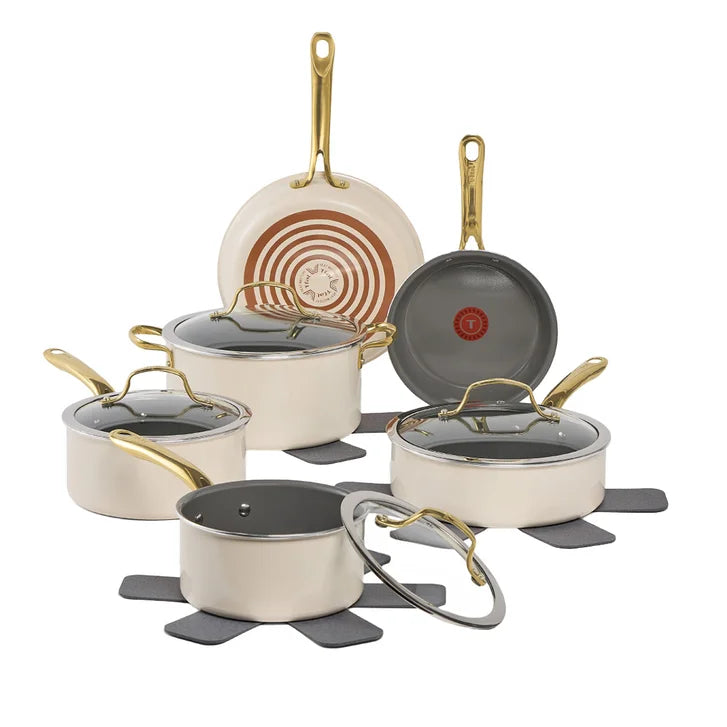 T-fal Preserve Ceramic Cookware Set, 13-piece K2