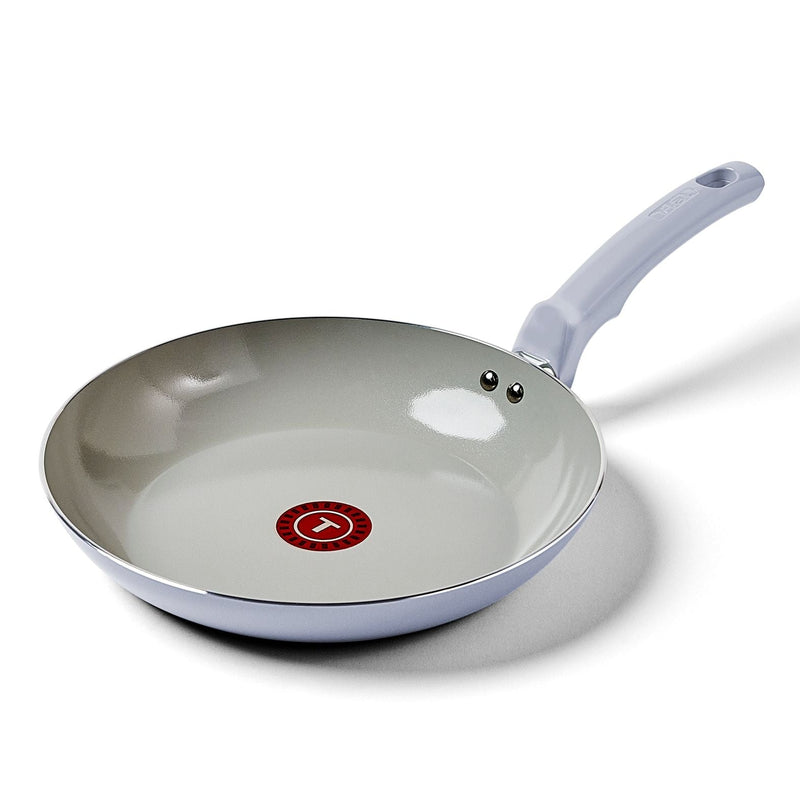 T-fal Viva Ceramic Refresh Non-Stick Frying Pan Set, Calm Blue, 20-cm & 26-cm, 2-pk N6