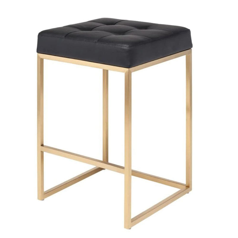 Take Me Home Black Stainless Steel Pipe Counter Stool R9