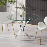 Take Me Home Star Glass Round Dining Table