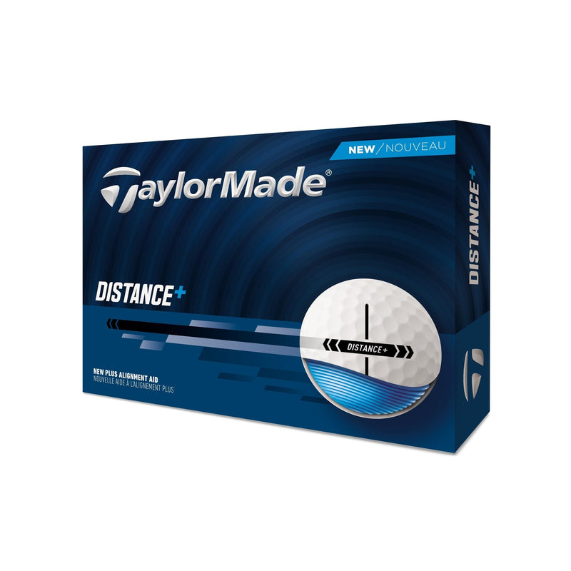 TaylorMade Distance+ Golf Balls, 12-pk, White C2