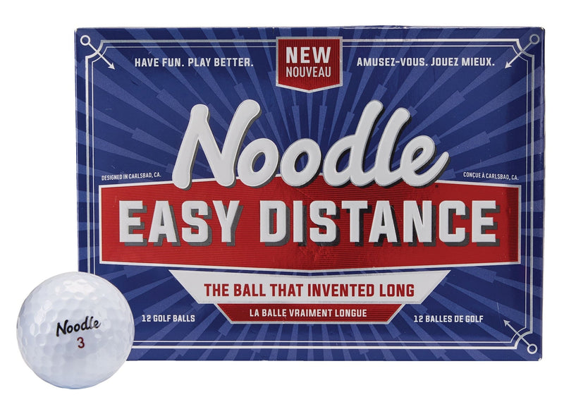 TaylorMade Noodle Easy Distance Golf Balls, White, 12-pk N8