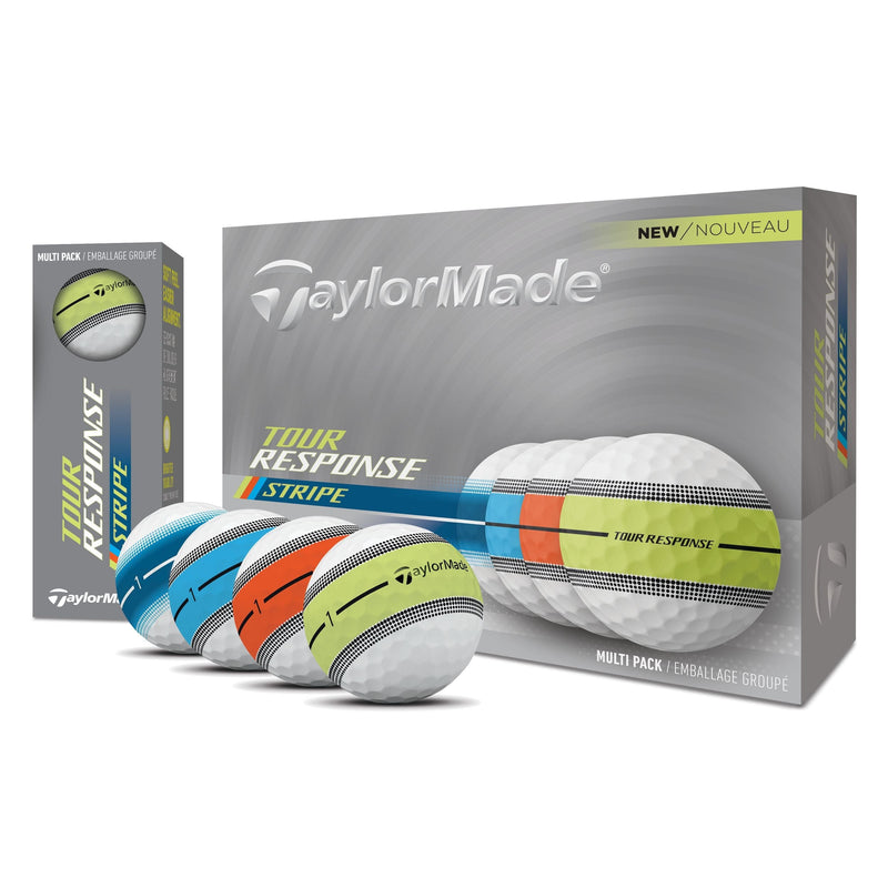 TaylorMade TM25 Tour Response Stripe Golf Balls Multi-Pack, White W8