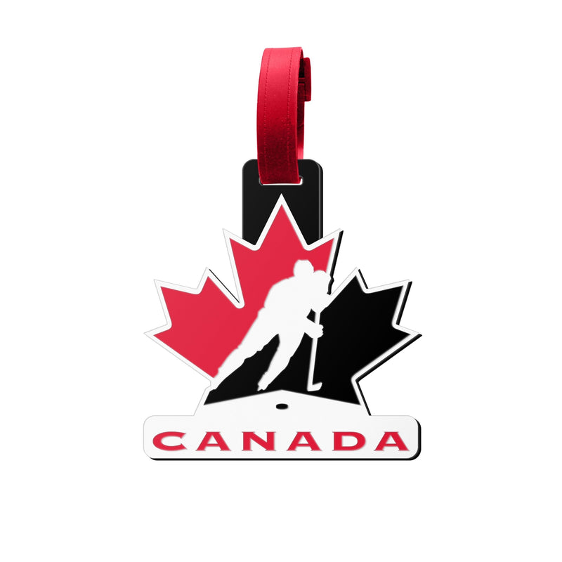 Team Canada Hockey PVC Jumbo Luggage Tag, 4.5-in V1