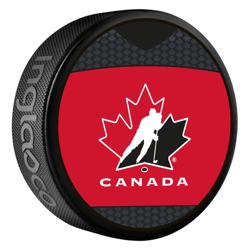 Team Canada Souvenir Hockey Puck, 6-oz T2