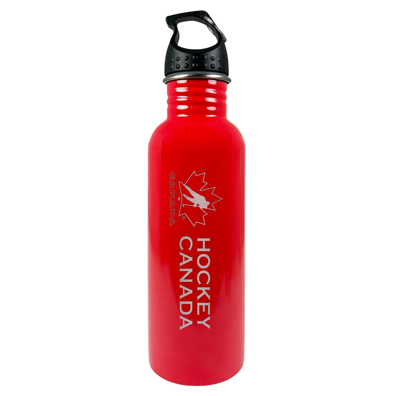 Team Canada/Hockey Canada Water Bottle, Stainless Steel with Screw-On Lid, Red, 25-oz N5