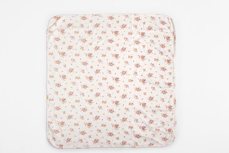 The Elk Baby Flower Print Premium Organic Cotton Blanket V9