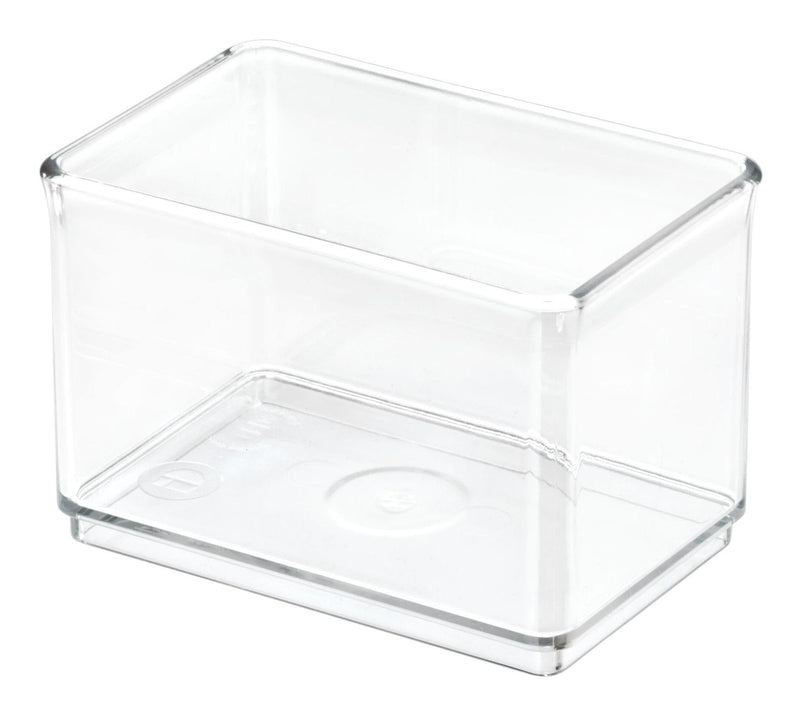 The Home Edit by iDESIGN Clear Stackable Large Shallow Organizing Storage Bin, 1.75-L E2