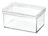 The Home Edit by iDESIGN Clear Stackable Small Canister with Air Tight Lid, 0.47-L