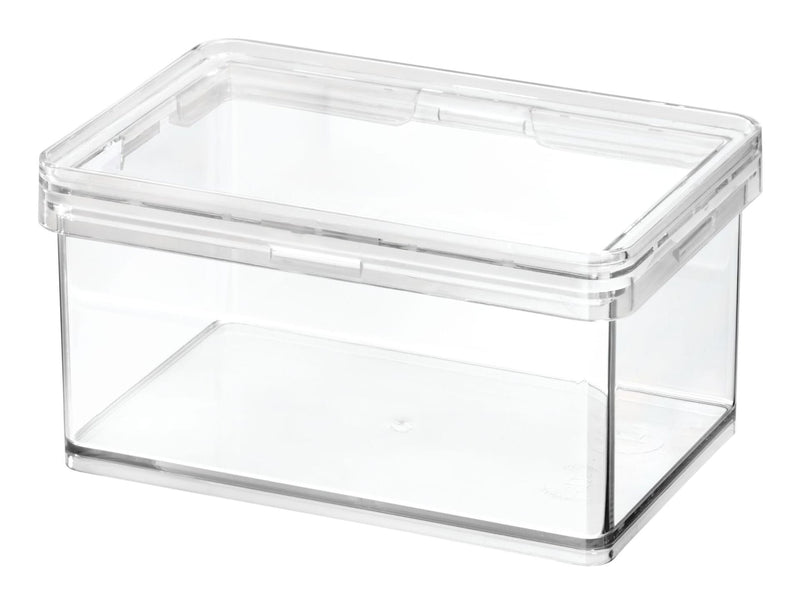The Home Edit by iDESIGN Clear Stackable Small Canister with Air Tight Lid, 0.47-L D9