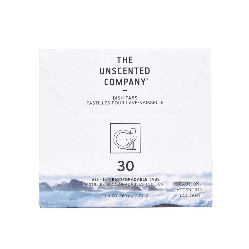 The Unscented Company Dishwasher Detergent Tabs, Unscented, 30-pk D0