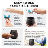 Thermacell E-ZoneGuard Patio Rechargeable Mosquito Repeller with 12-Hr Refill and 5.5-Hr Battery, Royal Blue