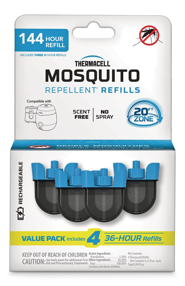Thermacell E-ZoneGuard Rechargeable Mosquito Repellent Refill 144-Hour Pack Y1