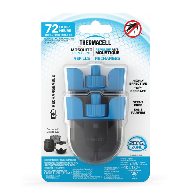 Thermacell E-ZoneGuard Rechargeable Mosquito Repellent Refill 72-Hour Pack W4