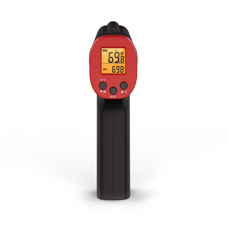 ThermoPro Digital Read Infrared Thermometer Gun with Backlight Display, Red W1