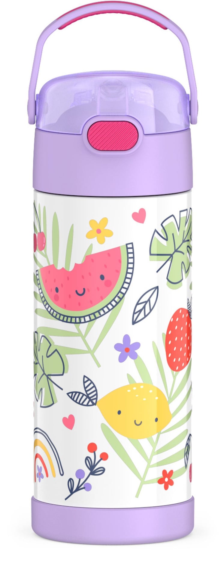 Thermos Rainbow Fruit Stainless Steel Insulated Water Bottle, 14-oz J0