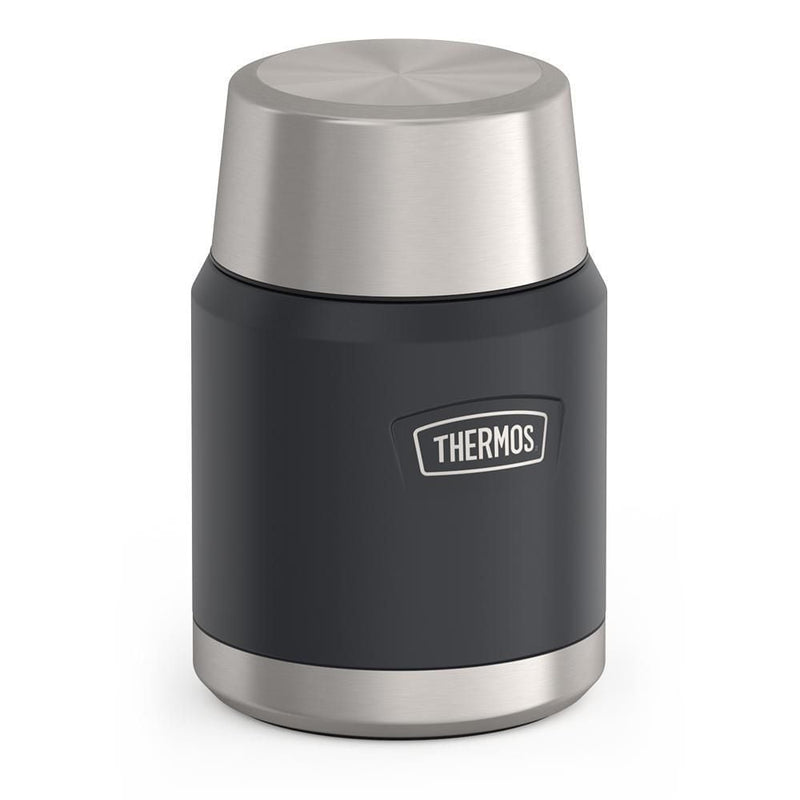 Thermos Stainless Steel Food Storage Flask Jar with Spoon, 16-oz (491-mL), Various Colours L8