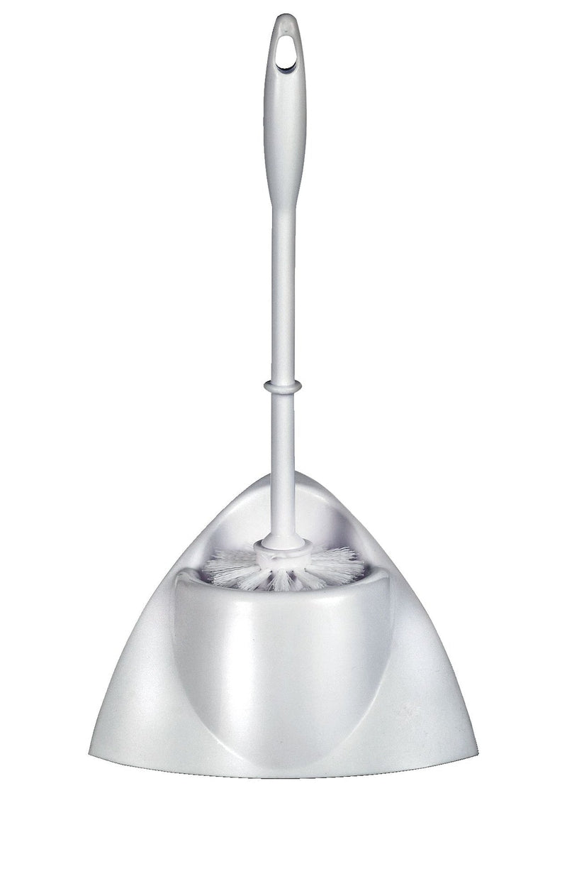 Toilet Brush with Stand, White B2
