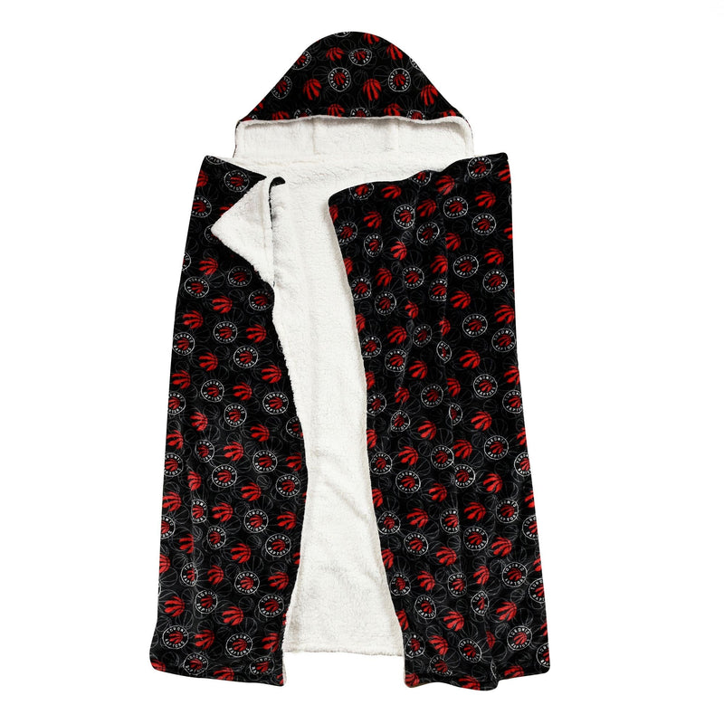 Toronto Raptors Hooded Ultra Plush Blanket F7