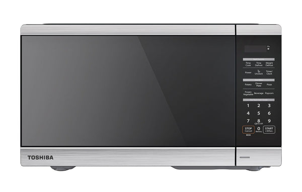 Toshiba ML3-EM16PAI(SS)/CA Countertop Microwave with Smart Sensor Cooking, 1200W, 1.6-cu.ft, Stainless Steel W4